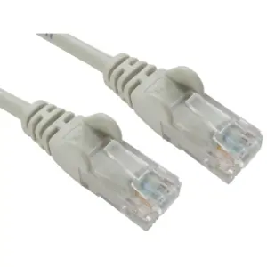 2M Cat5E Patch Lead Moulded Network Cable Grey TRT-602