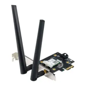 Asus (PCE-AX3000) AX3000 (2402+574) Wireless Dual Band PCI Express Wi-Fi 6 Adapter, Bluetooth 5.0, WPA3, OFDMA & MU-MIMO