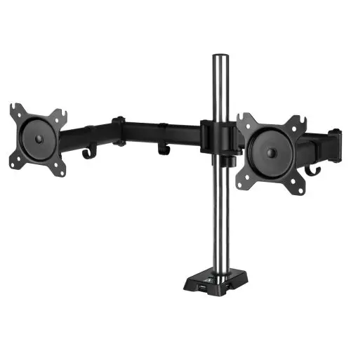 Arctic Z2 (Gen 3) Dual Monitor Arm with 4-Port USB 2.0 Hub, Up to 34" Monitors / 29" Ultrawide, 180 Swivel, 360 Rotation