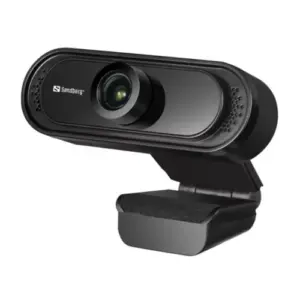 Sandberg USB FHD 2MP Webcam with Mic, 1080p, 30fps, Glass Lens, 60, Clip-on/Stand, 5 Year Warranty