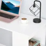 120cm Modern Computer Desk Bookshelf Writing Table Workstation PC Laptop Study Home Office 6 Shelves White | HOMCOM