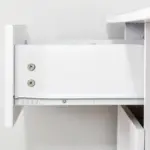 120cm Computer Desk Writing Table PC Workstation Study Laptop Stationery w/ 3 Shelf & Drawers White by HOMCOM