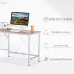 L-Shape Corner Gaming Desk, Computer PC Workstation for Home Office, Three Worktop Writing Table, 76x150cm, Oak | HOMCOM