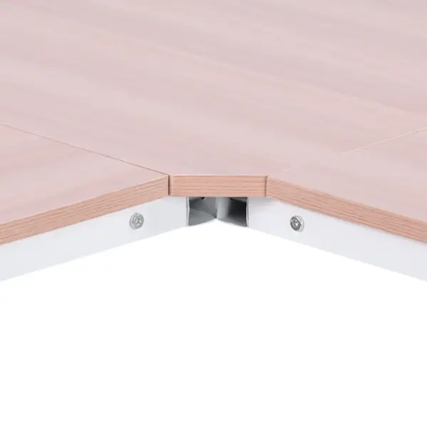 L-Shape Corner Gaming Desk, Computer PC Workstation for Home Office, Three Worktop Writing Table, 76x150cm, Oak | HOMCOM