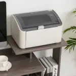 Computer Table with Sliding Keyboard Tray, Storage Drawer & Shelf, Home Office PC Desk, Computer Desk in Grey | HOMCOM