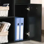 L-Shaped corner computer desk Table Study Table PC Workstation with Storage Shelf Drawer Home Office Black | HOMCOM