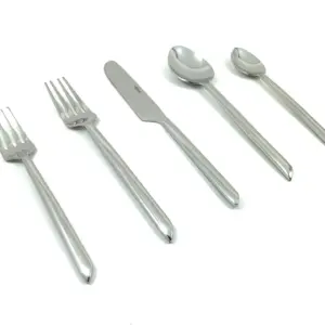 Flatware set of 20 Pieces Silver Design Unique Handle Stainless Steel