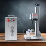 VEVOR Fiber Laser Marking Machine, 100W Compatible with LightBurn, MOPA Color Fiber Laser Engraver, 6.9" x 6.9" Working Area with Rotary Axis, Solid State Laser Machine for Aluminum Steel Jewelry Gold