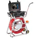 VEVOR Sewer Camera, 328 ft/100m, Self-Leveling Drain Camera with 10.1" Touchscreen, 512Hz Transmitter & Distance Counter, IP67 Snake Plumbing Camera with Lights-12 LED, 32GB Card for Duct Pipe