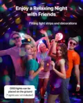 VEVOR Inflatable Nightclub, 29.5 x 19.7 x 13.1 Ft, Blow up Party Tent with 1100W Blower, Large Inflatable Night Club Tent for Adults, Easy Setup Inflatable House Air Cube for Wedding Birthday Black