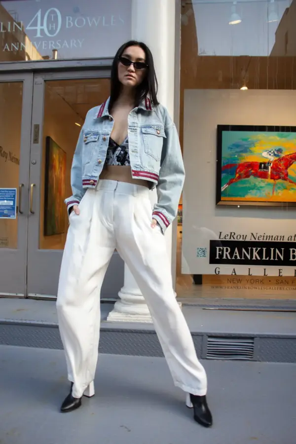 Remi White Wide-Leg Pants