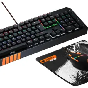 Canyon Nightflyer Keyboard/Mouse/Mouse Mat RGB Gaming Set - CND-SGS02