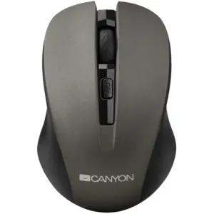 Canyon Comfort Wireless 4 Button Optical Mouse With Switchable DPI in Grey - CNE-CMSW1G