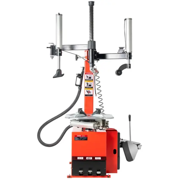 VEVOR Tire Changer Machine, 1.5HP Copper Motor, Durable Tire Changer with Air Pressure Gauge & Pneumatic Assist Arm, Pedal Operated Tire Changer with Thickened Chuck, Fit for Sedan/SUV/Pickup Truck