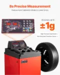 VEVOR Tire Changer Machine, 18" Spindle, Durable Tire Balancer with 4 Size of Conic & 45# Steel, Reinforced Tire Balancer with Complete Measuring Tools & Multi-Compartment, Fit for 1.5"-18" Wide Tire
