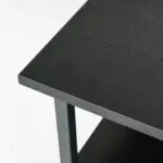 3-Tier Printer Stand with Storage Shelf, Mobile Printer Table on Wheels, 50 x 50 x 52.5cm Rolling Printer Cart for Office, Black | HOMCOM
