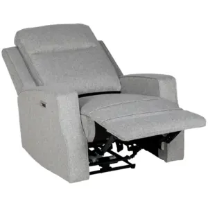 Electric Recliner Armchair, Recliner Chair with Adjustable Leg Rest, USB Port in Grey | HOMCOM