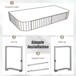 39" Mirrored Makeup Vanity Table with Stainless Steel Base, Mirrored Console Dressing Table with 2 Drawers,Versatile Desk for Bedroom and Office, Silver