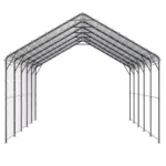 VEVOR Heavy Duty Metal Carport, 13' x 26' Outdoor Carport with Galvanized Steel Frame & Roof, Car Tent Garage Shade with Removable Sidewalls, Multi-Use Car Shelter for Pickup, Boat, Car & Tractors