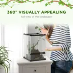 12L Vivarium for Lizards Frogs Snakes Turtles Tortoises w/ Anti Escape Design, Ventilation | PawHut