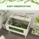 111L Vivarium for Snakes, Lizards, Horned Frogs, Chameleons, Hamsters, Gerbils with Tempered Glass Windows | PawHut