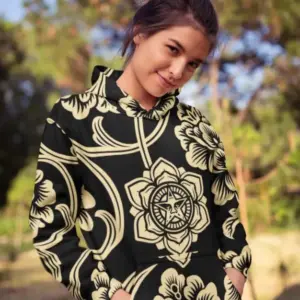 Gothic Pattern Female Sublimation Hoodie