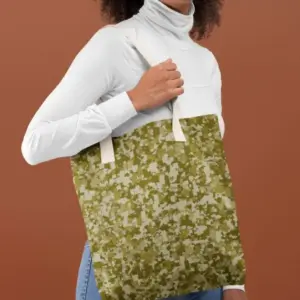 Green Camofludge Tote Bag
