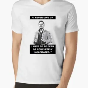 I Never Give Up V-Neck T-shirt
