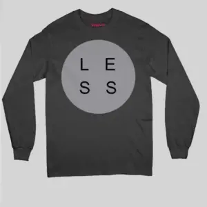 Less Black Full Sleeves T-Shirts