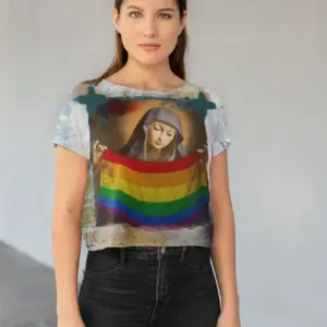 LGBTTTIQ All-Over Print Crop Tee