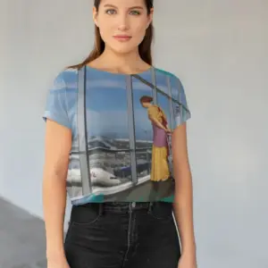 Nostalgia All-Over Print Crop Tee
