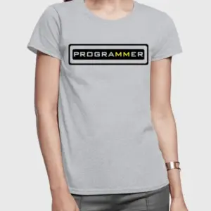 Programmer Half Sleeves Women T-shirt