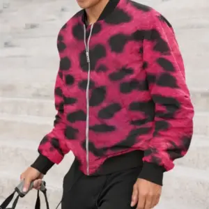Saktashur Pink Bomber Jacket