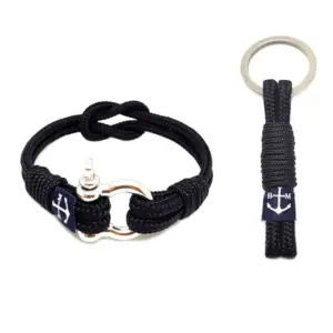 Sadie Reef Knot Nautical Bracelet and Keychain