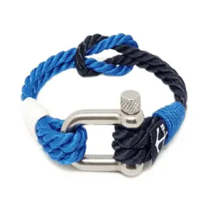Twisted Blue Rope Nautical Bracelet