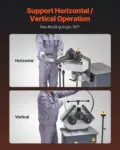 VEVOR 750W Electric Roll Bending Machine, 3-Roller Electric Pipe Bender Machine with 180 Maximum Bending Angle & Reversible Foot Switch, Support Horizontal/Vertical Operation (220V 60Hz 3-Phase)