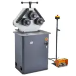 VEVOR 750W Electric Roll Bending Machine, 3-Roller Electric Pipe Bender Machine with 180 Maximum Bending Angle & Reversible Foot Switch, Support Horizontal/Vertical Operation (220V 60Hz 3-Phase)