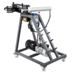 VEVOR Electric Tube Bending Machine, 750W Electric Tubing Bender with 6L Hydraulic Cylinder, Movable Pipe Bender Machine with Casters, 3 Dies & 180 Max Bending Angle, Suitable for 3/4 to 2 inch Pipes