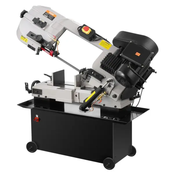 VEVOR Metal Horizontal Band Saw, 7 x 12 in Rectangular Cutting Capacity, 110/220V Metal Vertical Cutting Bandsaw with 1.1 kW Motor, 0-45 Angle Adjustment, Variable Speed, for Metal, Wood, and Plastic