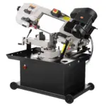 VEVOR Metal Horizontal Band Saw, 7 x 8.25 in Rectangular Cutting Capacity, 110/220V Vertical Cutting Bandsaw with 1.1 kW Motor, 0-45 Angle Adjustment, Variable Speed, for Metal, Wood, and Plastic