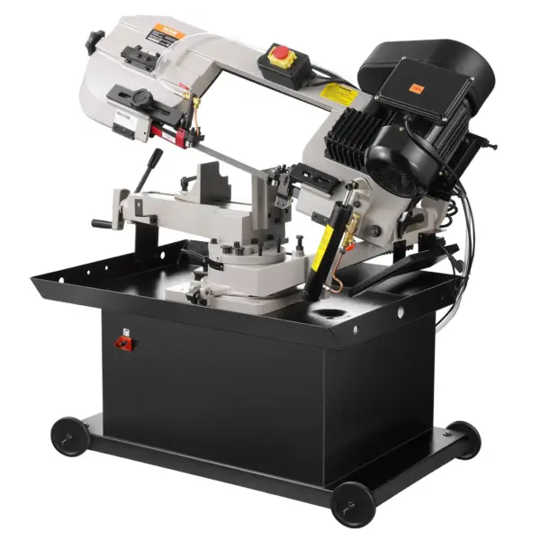 VEVOR Metal Horizontal Band Saw, 7 x 8.25 in Rectangular Cutting Capacity, 110/220V Vertical Cutting Bandsaw with 1.1 kW Motor, 0-45 Angle Adjustment, Variable Speed, for Metal, Wood, and Plastic