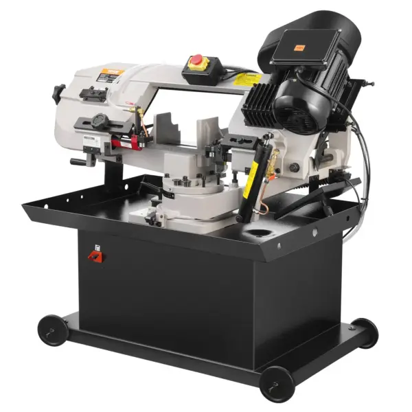 VEVOR Metal Horizontal Band Saw, 7 x 8.25 in Rectangular Cutting Capacity, 110/220V Vertical Cutting Bandsaw with 1.1 kW Motor, 0-45 Angle Adjustment, Variable Speed, for Metal, Wood, and Plastic