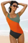 Oakleigh Padded Square Neck One Piece Swimsuit