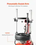 VEVOR Tire Changer Machine, 1.5HP Copper Motor, Durable Tire Changer with Air Pressure Gauge & Pneumatic Assist Arm, Pedal Operated Tire Changer with Thickened Chuck, Fit for Sedan/SUV/Pickup Truck