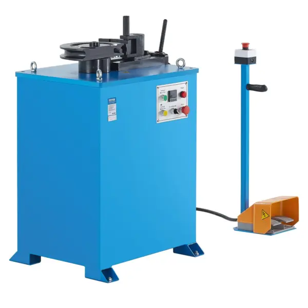 VEVOR Electric Tube Bending Machine, 1.5 KW Electric Tube Bender for 5/8 to 1-1/2 inch Pipes, Pipe Bender Machine with 5 Set Dies, Manual & Auto Modes and 180 Max Bending Angle (220V 60Hz 3-Phase)