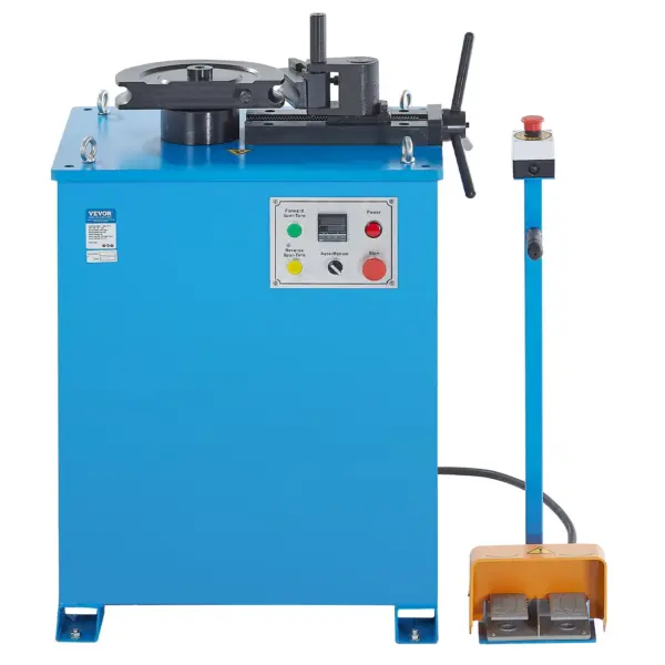 VEVOR Electric Tube Bending Machine, 1.5 KW Electric Tube Bender for 5/8 to 1-1/2 inch Pipes, Pipe Bender Machine with 5 Set Dies, Manual & Auto Modes and 180 Max Bending Angle (220V 60Hz 3-Phase)