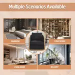 Corduroy Swivel Barrel Chair, Comfortable Accent Sofa Chair for Living Room, 360 Degree Swivel Barrel Club Chair, Leisure Arm Chair for Nursery, Hotel, Bedroom, Office, Lounge (Black)