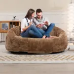 Bean Bag sofa Lazy Sofa Durable Comfort Lounger High Back Bean Bag Chair Couch for Adults and Kids, Indoor & Outdoor, Accent Floor Soft Lounge Chair (Coffee chenille)