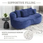 Bean Bag sofa Lazy Sofa Durable Comfort Lounger High Back Bean Bag Chair Couch for Adults and Kids, Indoor & Outdoor, Accent Floor Soft Lounge Chair (Navy)