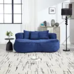 Bean Bag sofa Lazy Sofa Durable Comfort Lounger High Back Bean Bag Chair Couch for Adults and Kids, Indoor & Outdoor, Accent Floor Soft Lounge Chair (Navy)